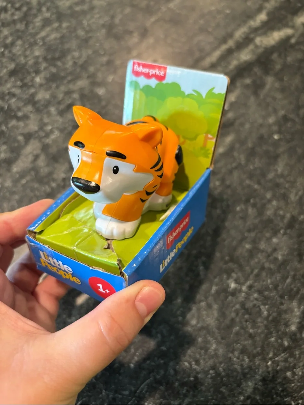 Fisher-Price Orange and Black Little People Tiger Figure